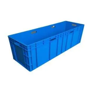 Un conteneur solide long gris de 120*40*34 cm