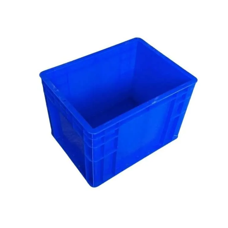 A blue 40*30*28cm Plastic Solid Container