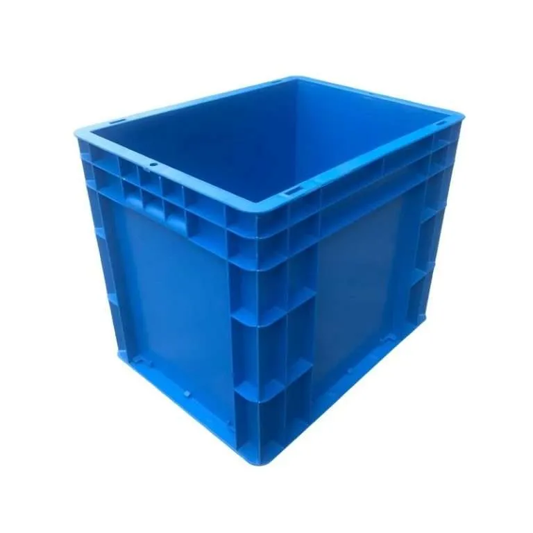 Un contenedor sólido de plástico azul de 40*30*34 cm