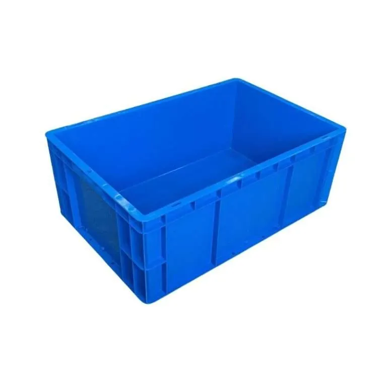 Um contêiner Euro empilhável azul de 60*40*23 cm
