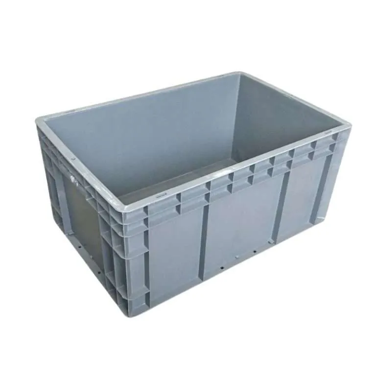 Une boîte à empiler européenne grise de 60*40*28 cm