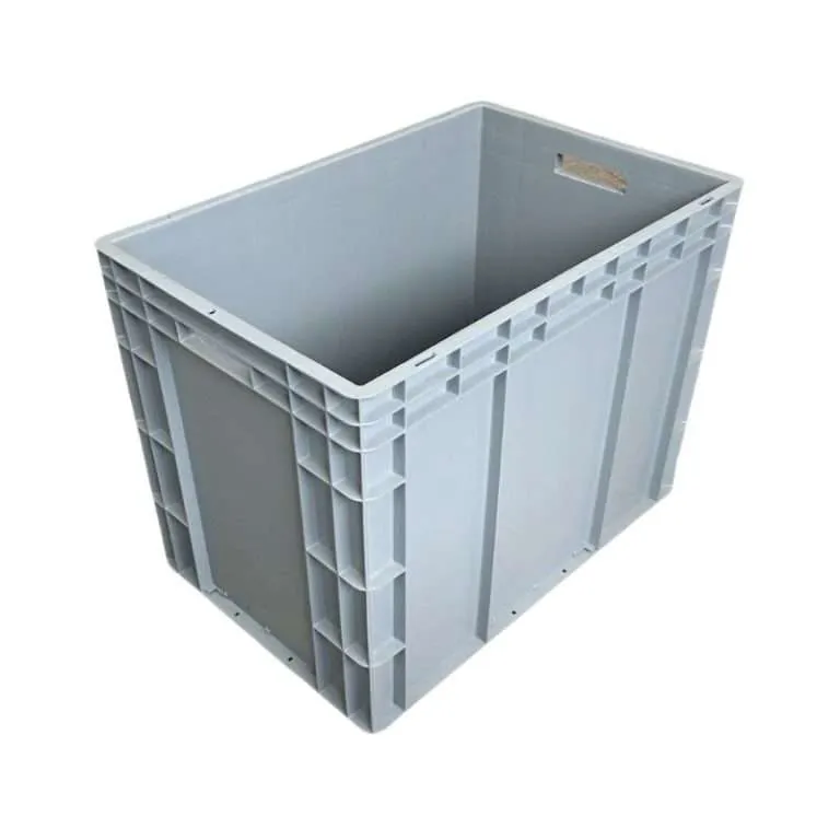 A grey 60*40*45cm Plastic Industrial Box