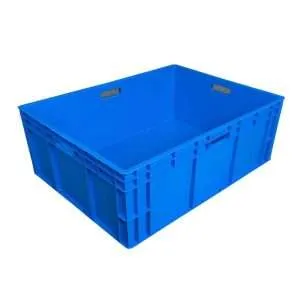 Una caja apilable azul de 80*60*28 cm