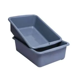 two grey plastic trays for airport inspection