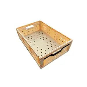 una caja plegable beige