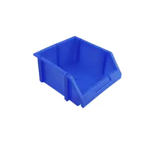 un bac de rangement bleu pour pièces