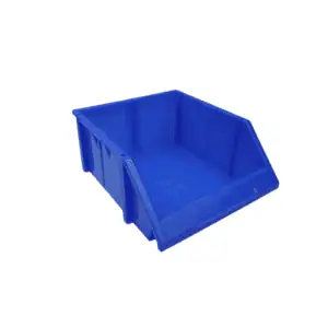 un bac de rangement bleu pour pièces