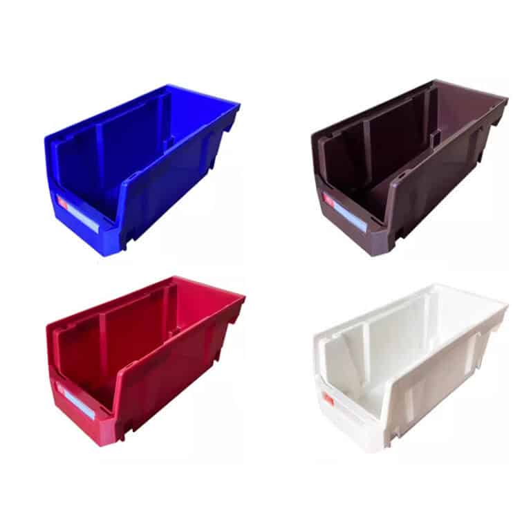 four shelf bins