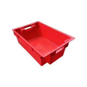 un contenedor de nido de pila rojo