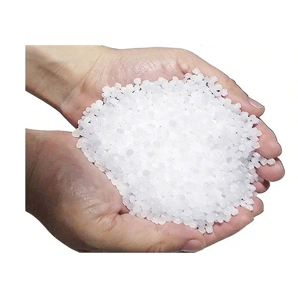 material plástico en la mano