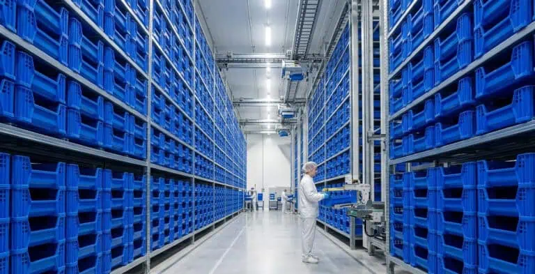 insect breeding boxes in insect farming workshop