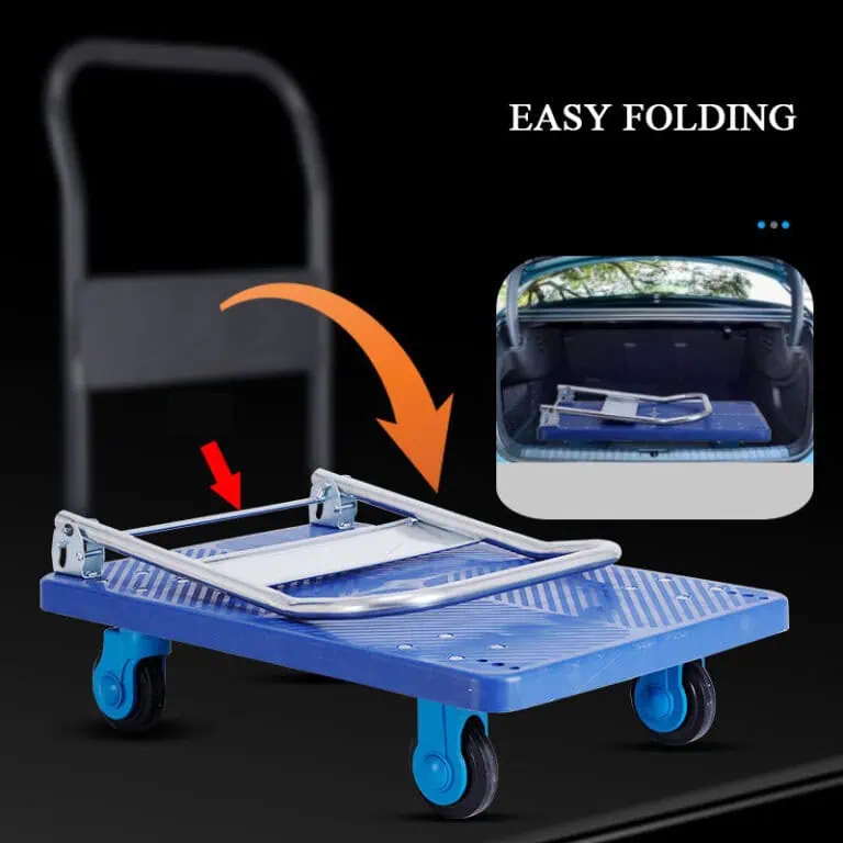 how a hand truck fold